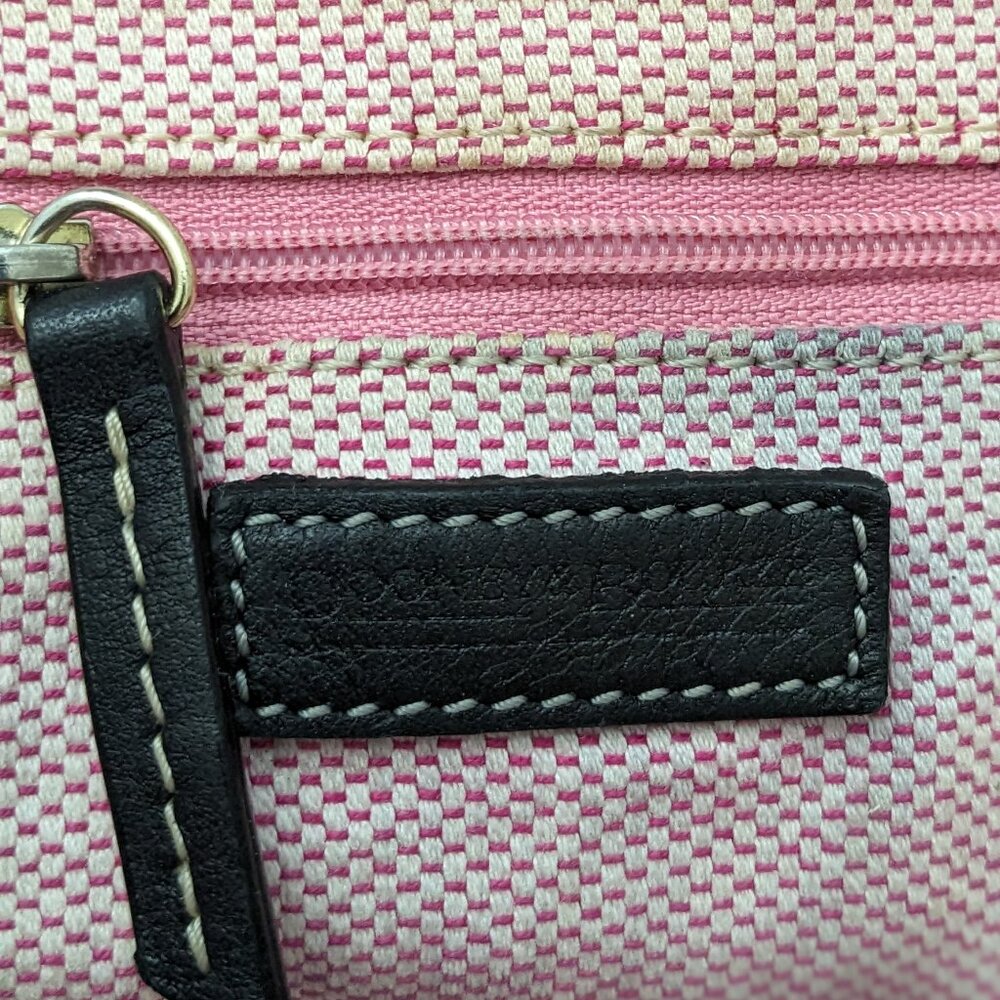 Dooney & Bourke Signature Quilted Logo Zip Zip Black Satchel - Picture 10 of 15